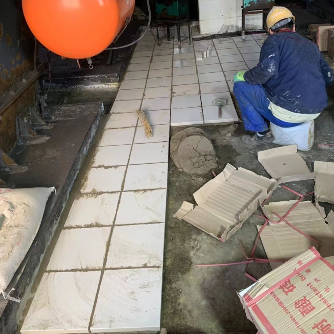 耐酸砖脱落了怎么维修